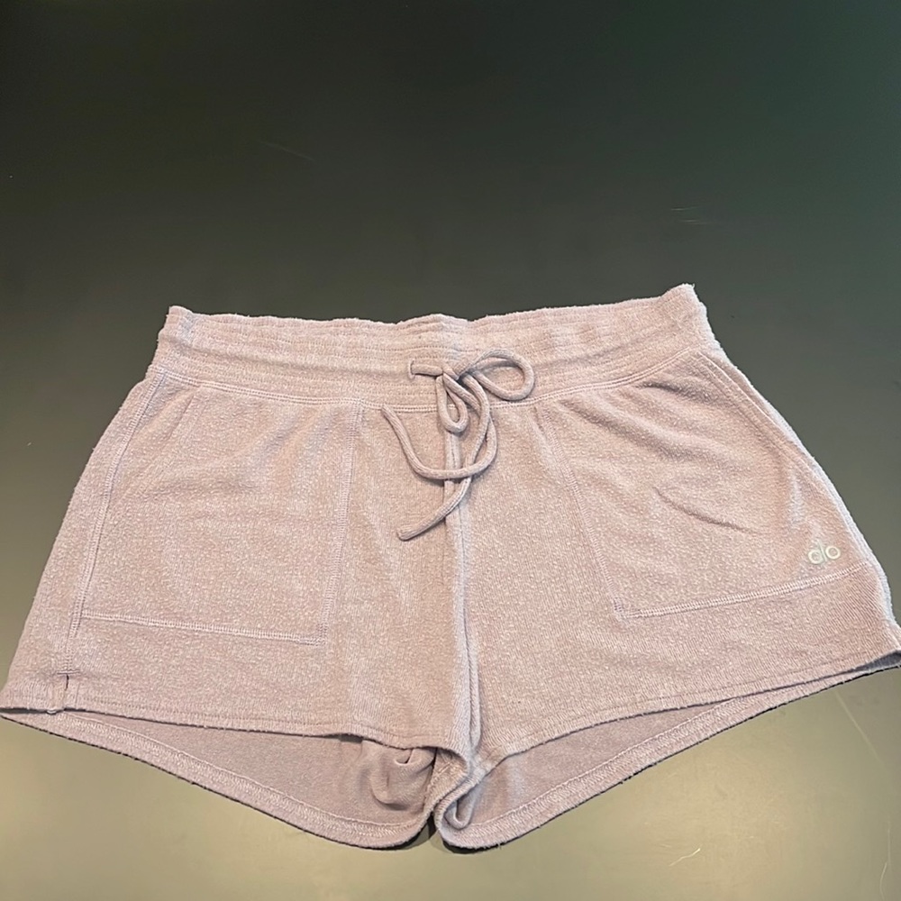 Used; Alo Purple Lounge Shorts Size Medium